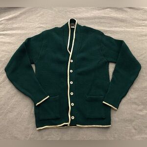 Green Cardigan Sweater